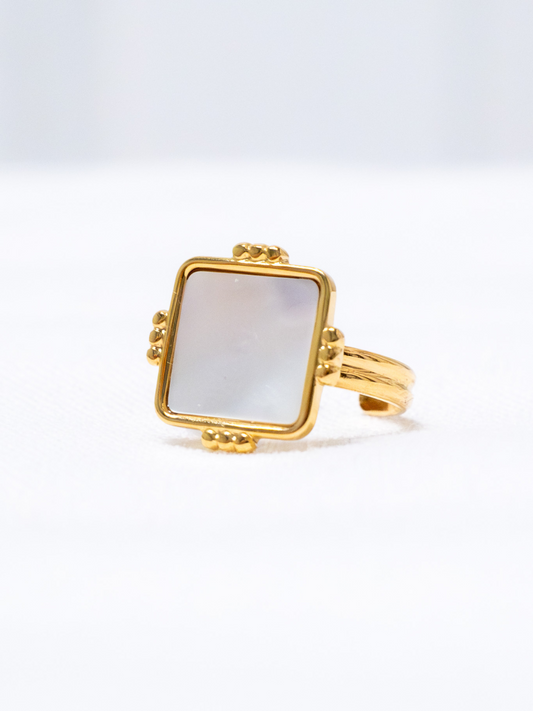 Bague 7 - Nacre blanc