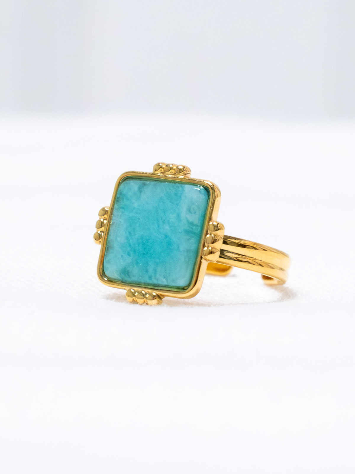 Bague 7 - Nacre bleue