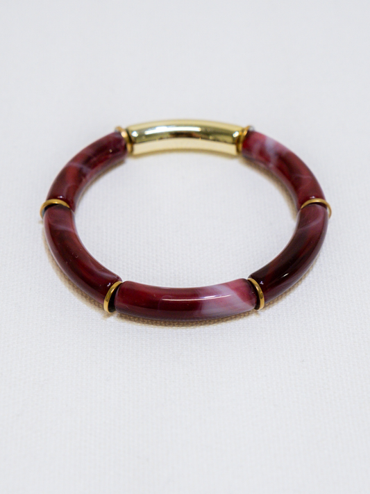 Bracelet 9 bordeaux