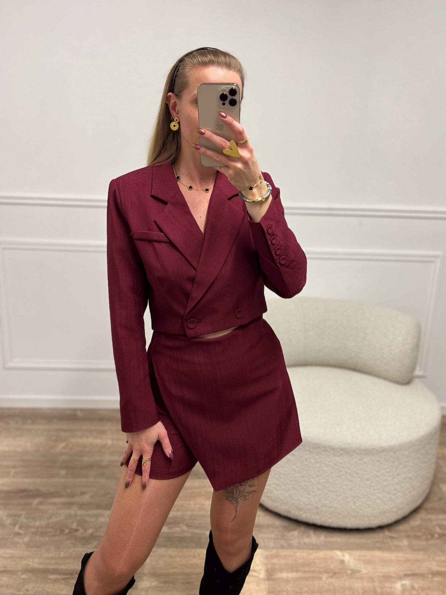 Blazer ORIANE bordeaux