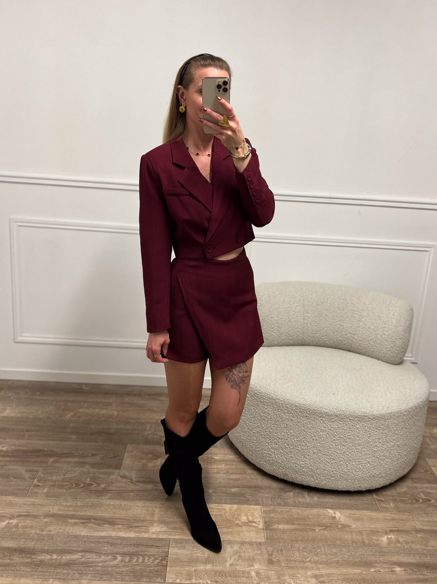 Blazer ORIANE bordeaux