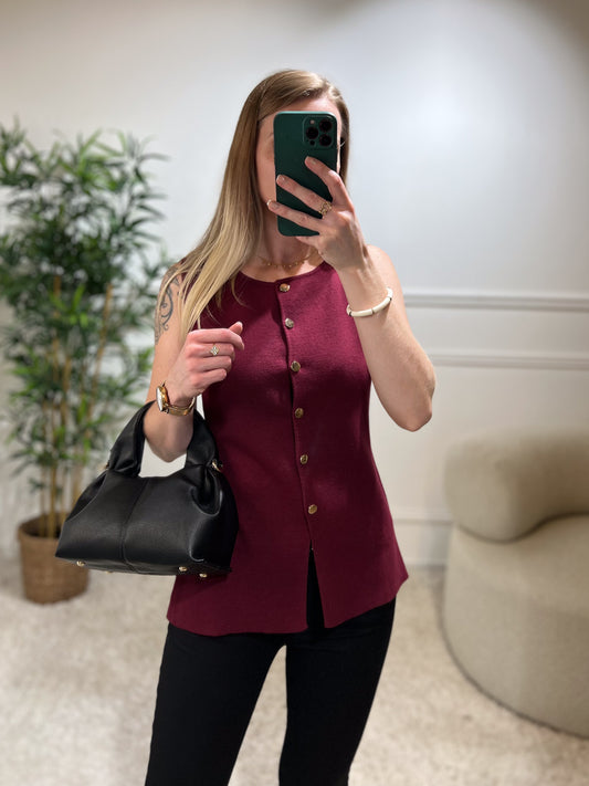 Gilet DORIE bordeaux