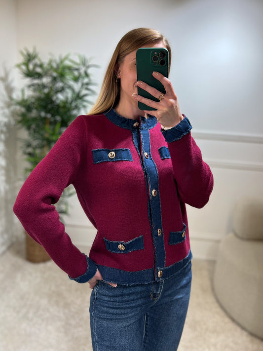 Gilet TORI bordeaux