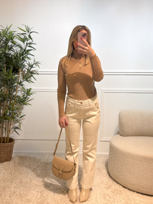 Pull ROXY taupe