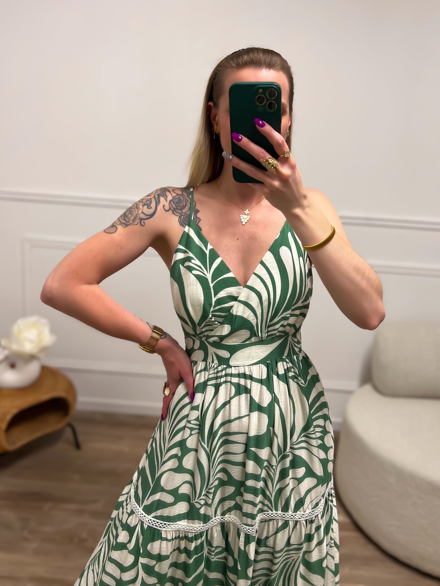 Robe MÉLANIA verte