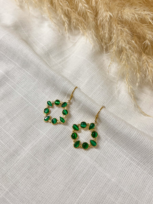 Boucles 30 - nacre verte